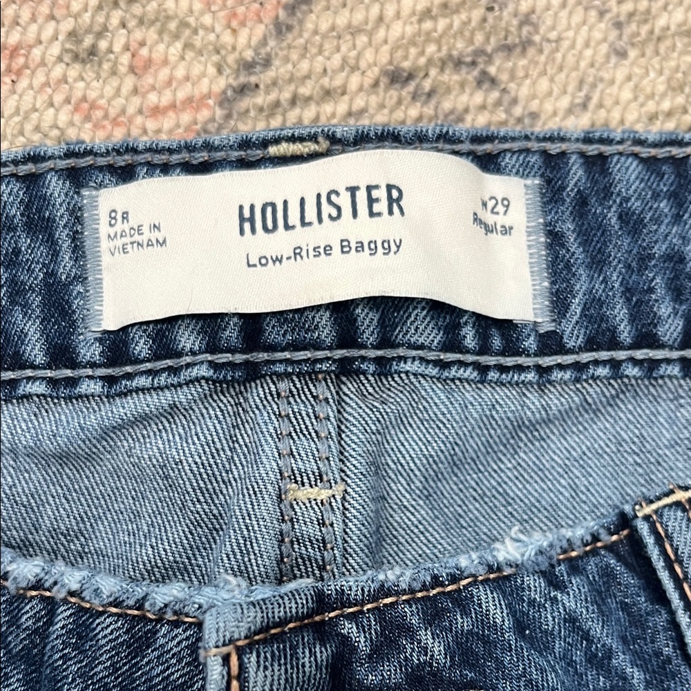 Hollister Blue Denim Low-Rise Jeans